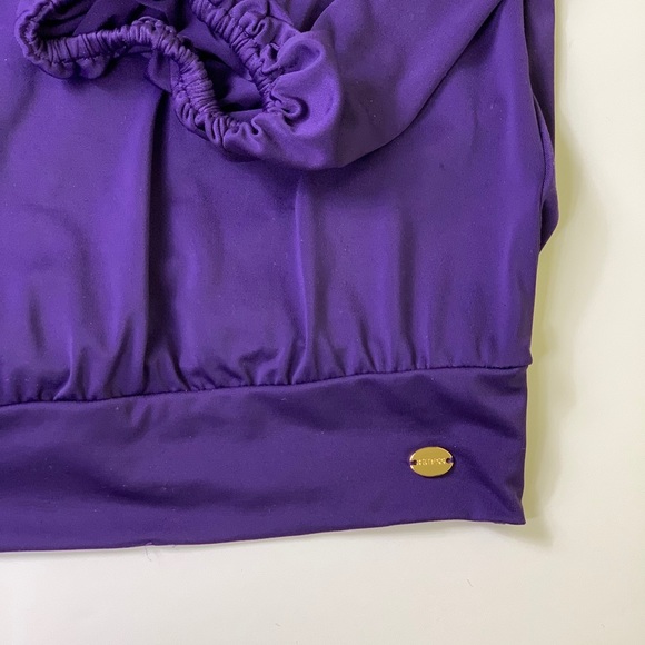 GUESS | Violet Long Sleeve Woven Neck Chain Blouse - Picture 5 of 13